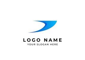 Logo Abstract Bird and Arrow, Logo Stringray fly, Modern, Minimalist, and simple. Editable file vector