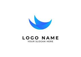 Logo abstract bird fly, Minimalist, simple and modern, Editable file vector