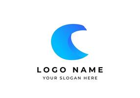 Logo abstract letter C combine bird fly, Logo identity Bird and C. Editable file vector