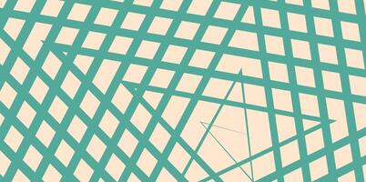 Star pattern line psychedelic abstract background, Pastel color retro groovy pattern. vector