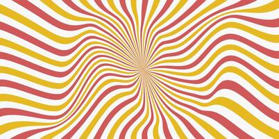 Background distortion groovy swirly pattern. Star burst line pattern background with pastel color vector
