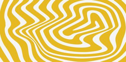 Groovy hippie 70s backgrounds. Pattern distorted optical illusion wave background. Ripple effect striped lines structure. vector