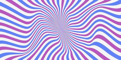 Background distortion groovy swirly pattern. Star burst line pattern background with pastel color vector