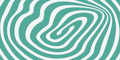 Groovy hippie 70s backgrounds. Pattern distorted optical illusion wave background. Ripple effect striped lines structure. vector