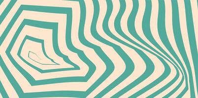 Abstract geometry illusion background, optic art illustration. Retro pastel background pattern. vector