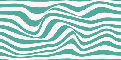 Groovy hippie 70s backgrounds. Pattern distorted optical illusion wave background. Ripple effect striped lines structure. vector