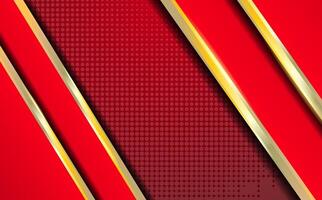 Abstract golden red luxury background design vector