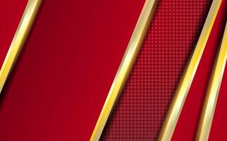 Abstract golden red luxury background design vector