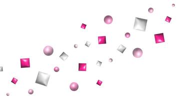 3d Confetti Firecracker Ribbon Paper Element Set. Bright colored figures fly in different directions. Poster design postcard banner web design. . vector