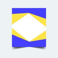 Minimalist style cover template, Ideal design for social media, cover, banner, flyer. vector