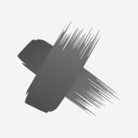 Black paint brush stroke, ink splatter and artistic design elements. Dirty watercolor texture, box, frame, grunge background, splash or creative shape vector