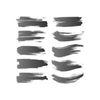 Set of paint brush stroke, ink splatter and artistic design elements. Dirty watercolor texture, box, frame, grunge background, splash or creative shape for social media. Abstract drawing. vector