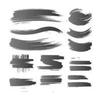 Set of paint brush stroke, ink splatter and artistic design elements. Dirty watercolor texture, box, frame, grunge background, splash or creative shape for social media. Abstract drawing. vector