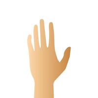 Hand pose, Cartoon human palms and wrist vector