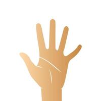 Hand pose, Cartoon human palms and wrist vector