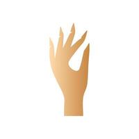 Hand pose, Cartoon human palms and wrist vector
