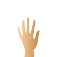 Hand pose, Cartoon human palms and wrist vector