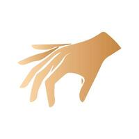 Hand pose, Cartoon human palms and wrist vector