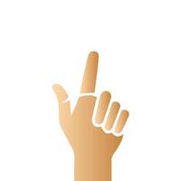 Hand pose, Cartoon human palms and wrist vector