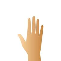Hand pose, Cartoon human palms and wrist vector