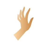 Hand pose, Cartoon human palms and wrist vector