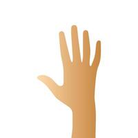 Hand pose, Cartoon human palms and wrist vector