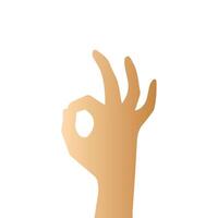 Hand pose, Cartoon human palms and wrist vector