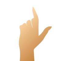 Hand pose, Cartoon human palms and wrist vector