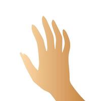 Hand pose, Cartoon human palms and wrist vector