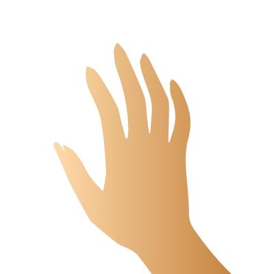 Hand pose, Cartoon human palms and wrist