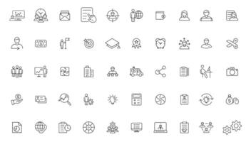 Headhunting icon set. Recruitment icon set Included the icons as Job Interview, Career Path, Resume, Job hiring, Candidate and Human resource icons. vector
