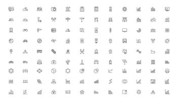 Camping Line Iocns. Travel Icon set vector