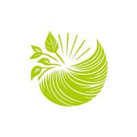 Green leaf icon. Leaves icon on isolated background. Collection green leaf. Elements design for natural, eco, vegan, bio labels vector
