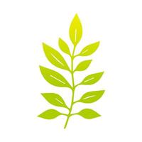 Green leaf icon, Elements design for natural, eco, vegan, bio label vector