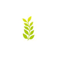 Green leaf icon, Elements design for natural, eco, vegan, bio label vector