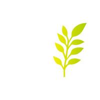 Green leaf icon, Elements design for natural, eco, vegan, bio label vector