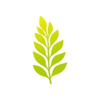 Green leaf icon, Elements design for natural, eco, vegan, bio label vector