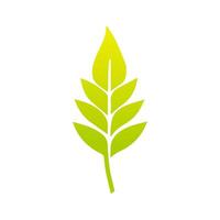 Green leaf icon, Elements design for natural, eco, vegan, bio label vector