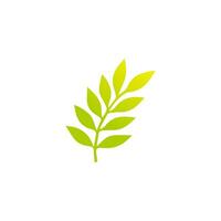 Green leaf icon, Elements design for natural, eco, vegan, bio label vector