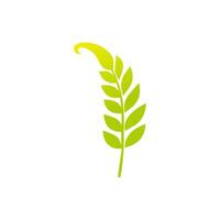 Green leaf icon, Elements design for natural, eco, vegan, bio label vector