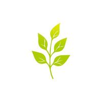 Green leaf icon, Elements design for natural, eco, vegan, bio label vector