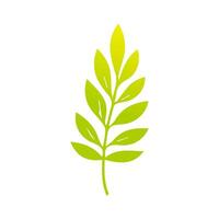 Green leaf icon, Elements design for natural, eco, vegan, bio label vector