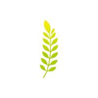 Green leaf icon, Elements design for natural, eco, vegan, bio label vector