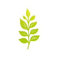 Green leaf icon, Elements design for natural, eco, vegan, bio label vector