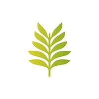 Green leaf icon, Elements design for natural, eco, vegan, bio label vector