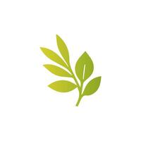 Green leaf icon, Elements design for natural, eco, vegan, bio label vector