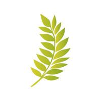 Green leaf icon, Elements design for natural, eco, vegan, bio label vector