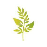 Green leaf icon, Elements design for natural, eco, vegan, bio label vector