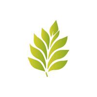 Green leaf icon, Elements design for natural, eco, vegan, bio label vector