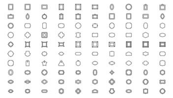 Set of geometric shapes in trendy retro style. Modern minimalist arch frame with sparkles. Trendy design elements for banners, social media, poster design, packaging. vector